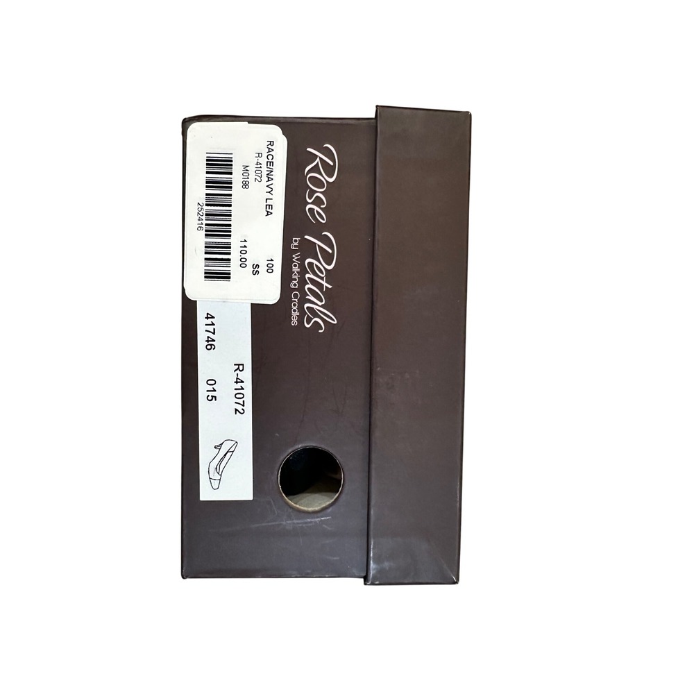 Rose Petals by Walking Cradles Navy Leather‎ Cap Toe Heels Women Size 10 Narrow - Picture 12 of 14